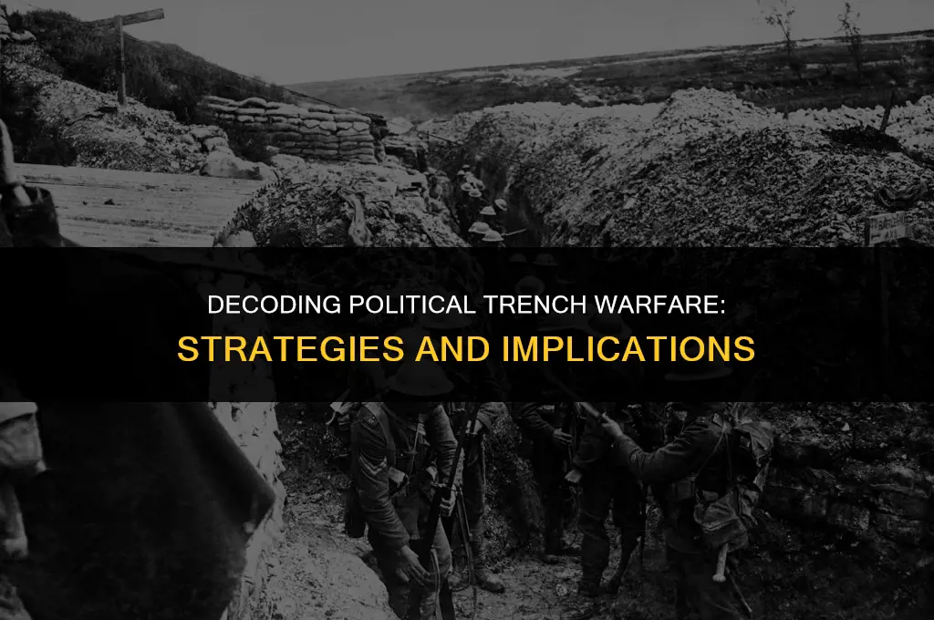what does trench warfare mean in politics