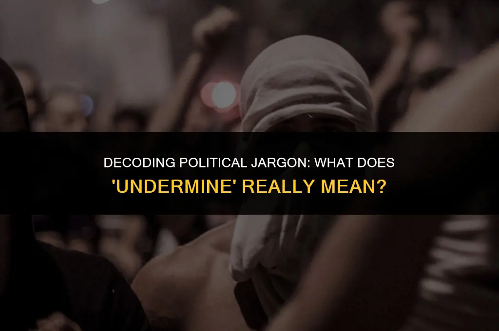 what does undermine mean in politics