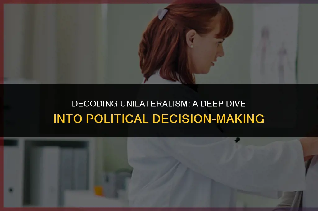 what does unilateral mean in politics