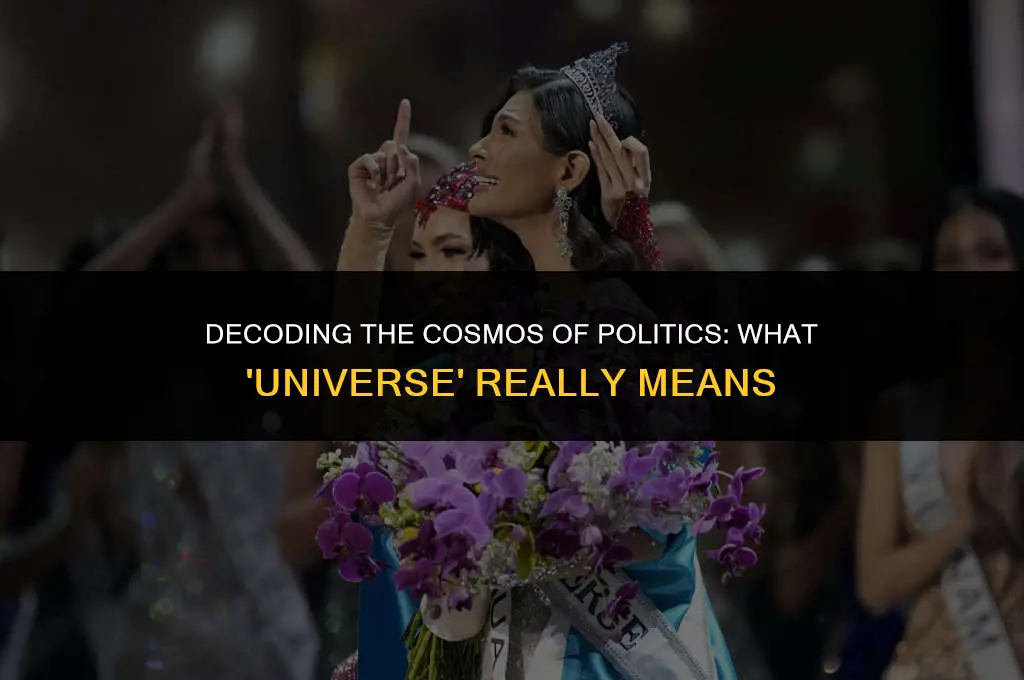 what does universe mean in politics