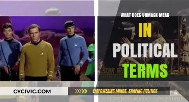 Unveiling Political Identities: Understanding 'Unmask' in Policy Debates