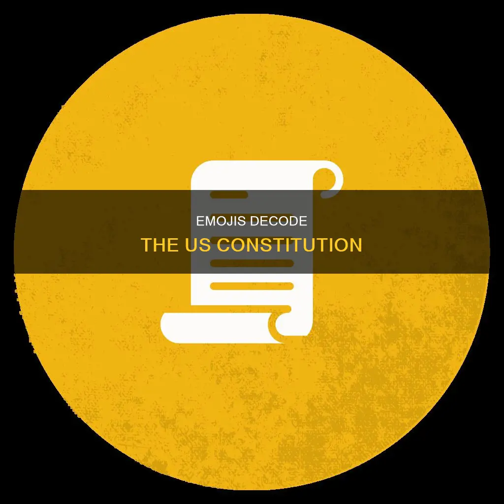 what does us constitution look like in emojis