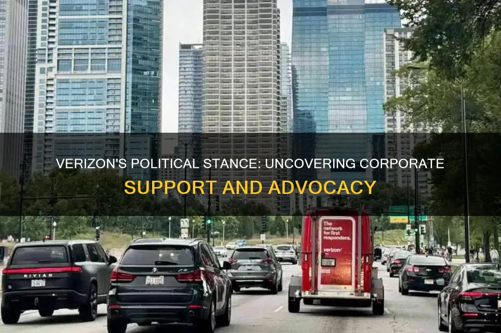 what does verizon support politically