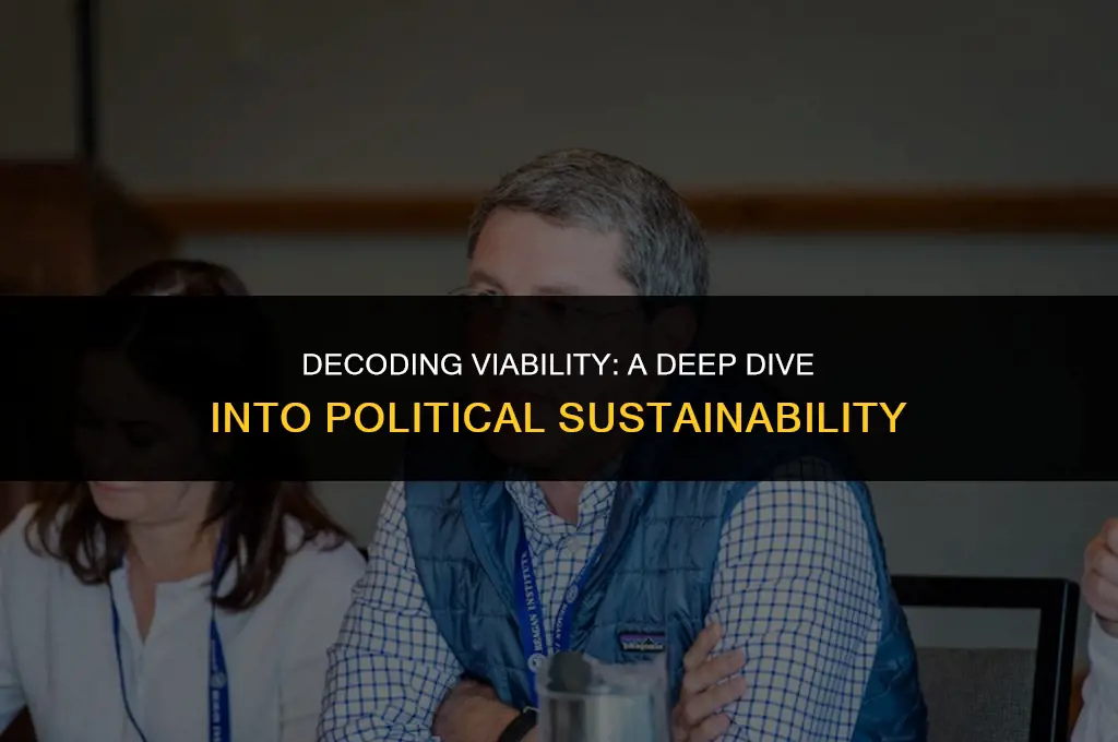 what does viable mean in politics