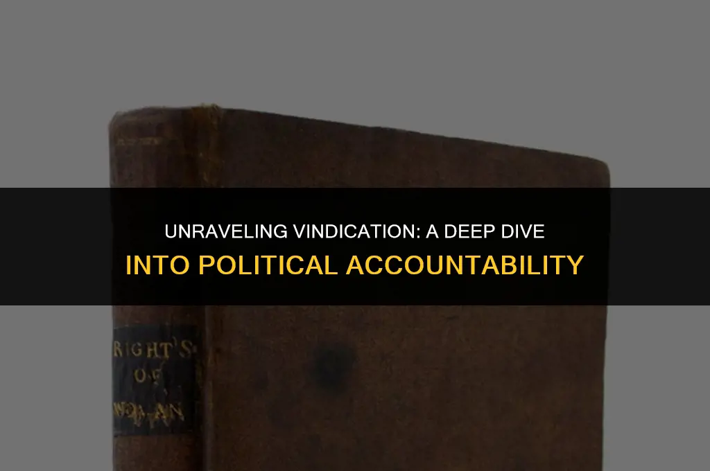 what does vindicated mean in politics