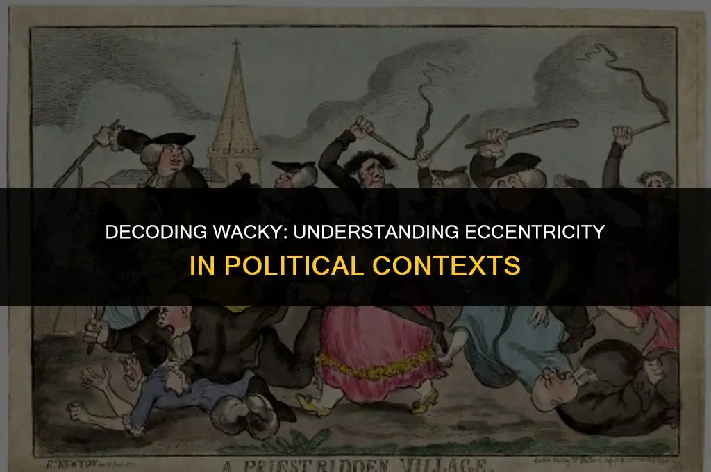 what does wacky mean in politics