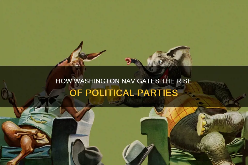 what does washington do about the formation of political parties