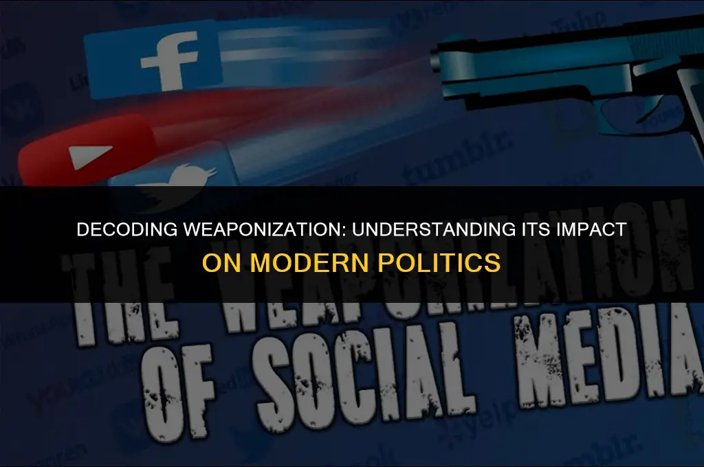 what does weaponization mean in politics