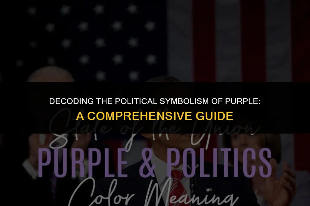 what does wearing purple mean politically