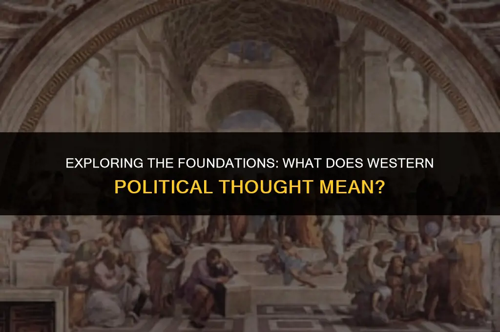 what does western political thought mean