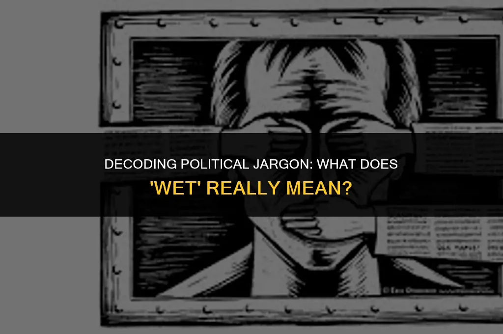 what does wet mean in politics