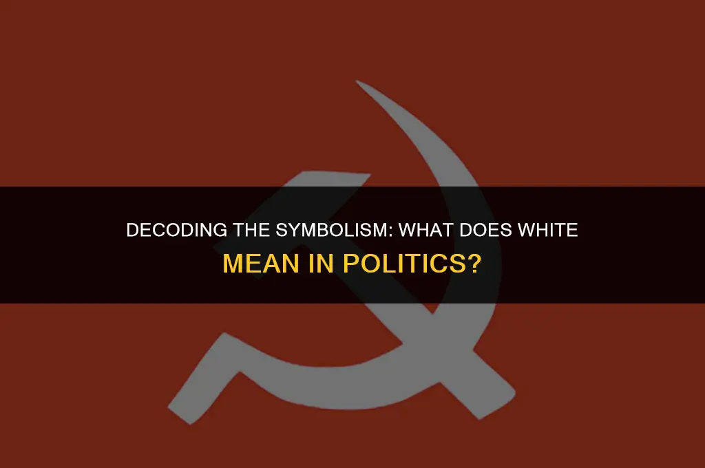 what does white mean politics