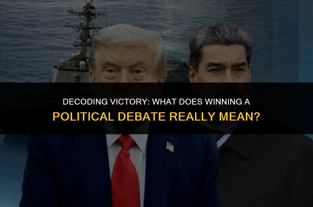 what does winning a political debate mean