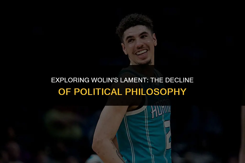 what does wolin mean by the decline of political philosophy