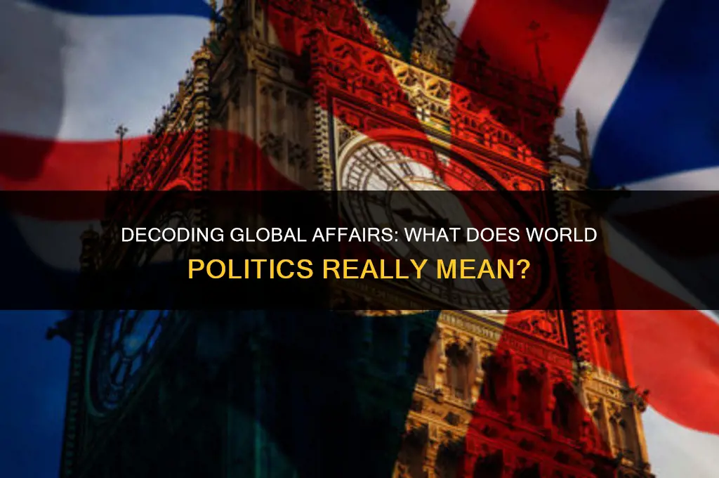 what does world politics mean