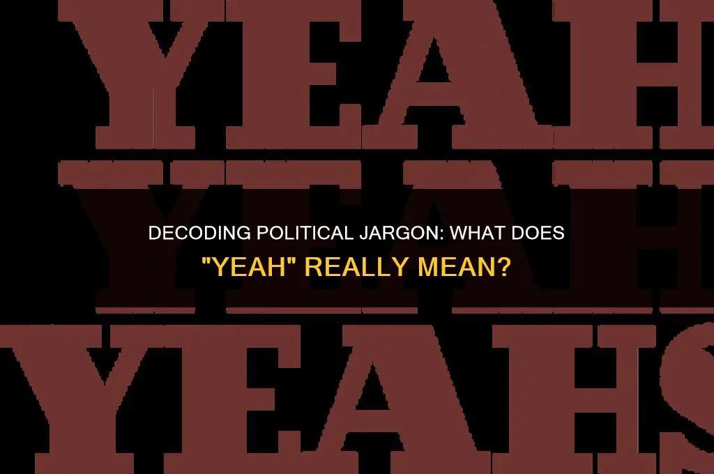 what does yeah mean in politics