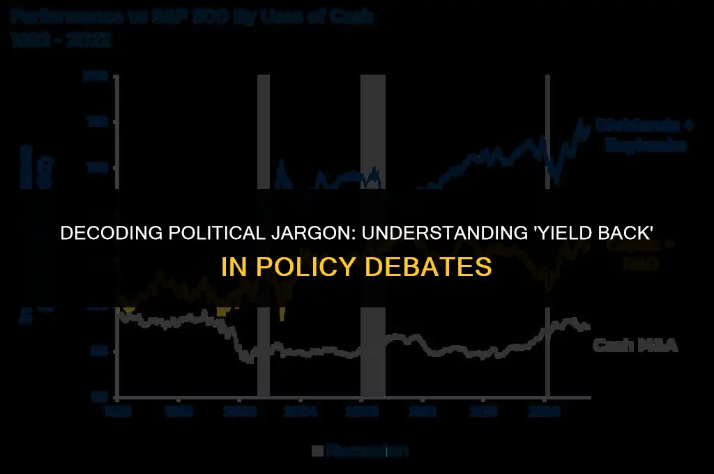 what does yield back mean in politics
