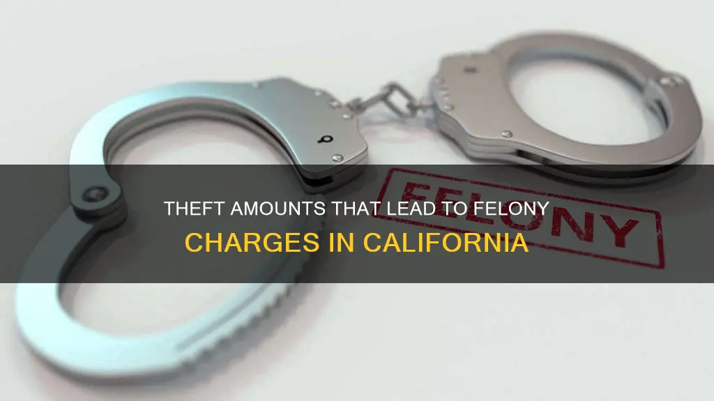 what dollar amount constitutes a felony in california