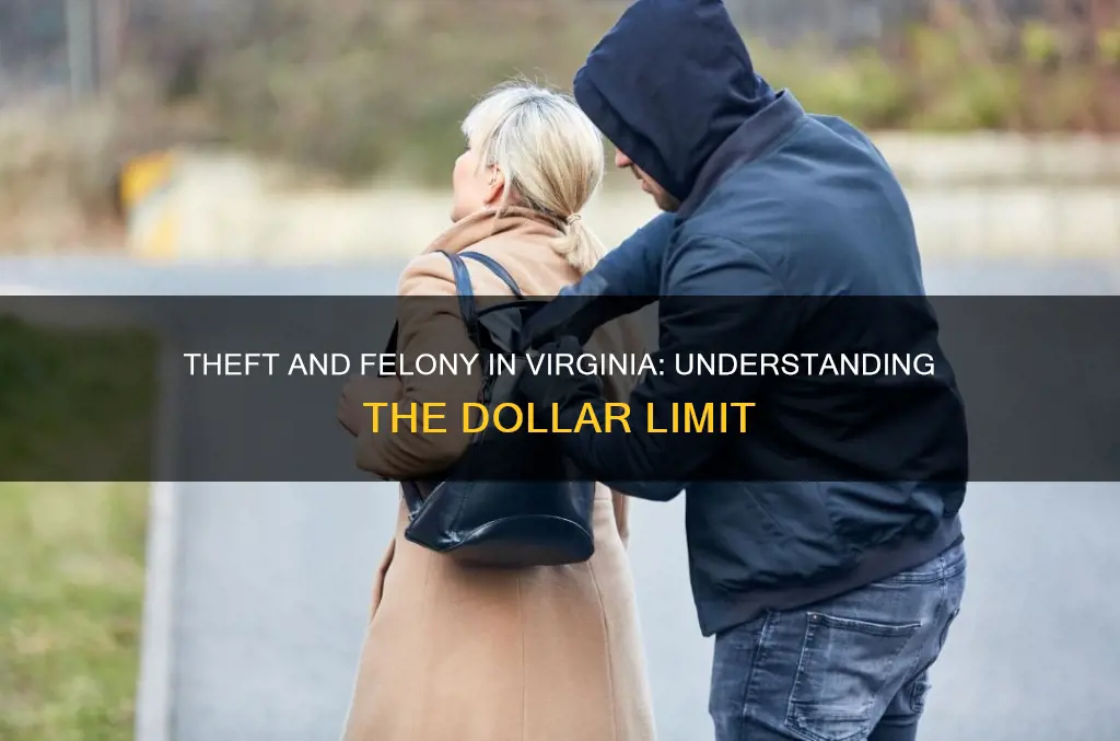 what dollar amount constitutes a felony in virginia