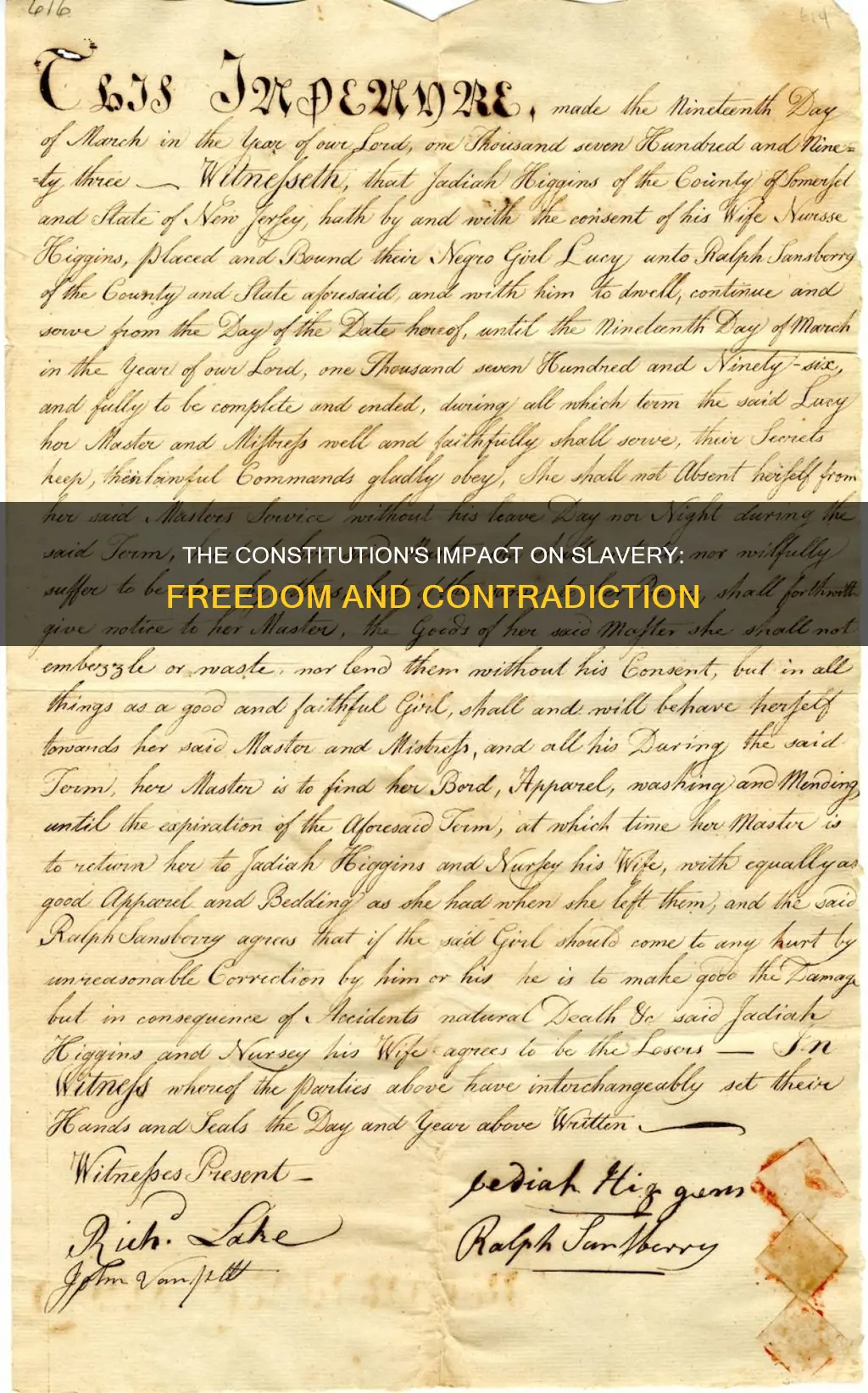 what effect did the constitution have on slavery