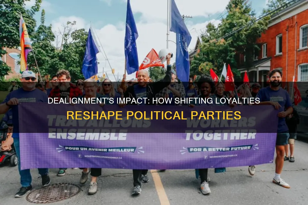 what effect has dealignment had on political parties