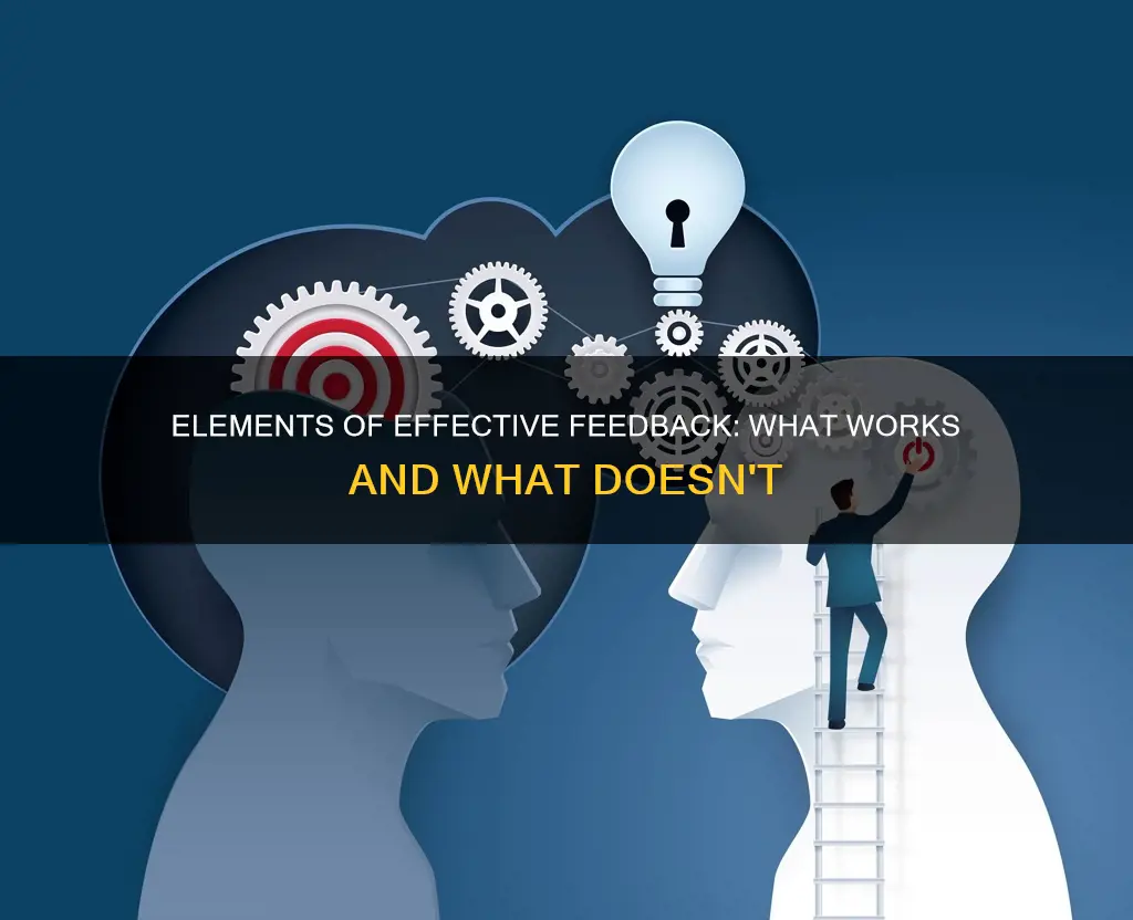 what elements constitute effective feedback and ineffective feedback