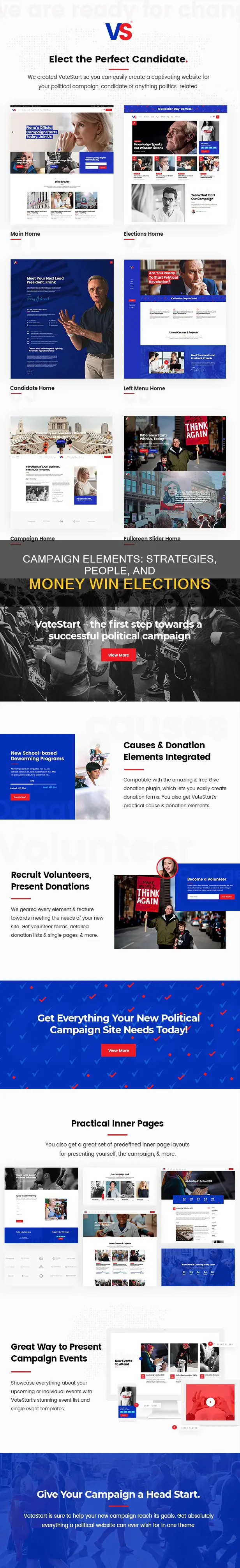 what elements make up a political campaign