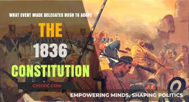 Adopting the 1836 Constitution: What Hastened the Process?
