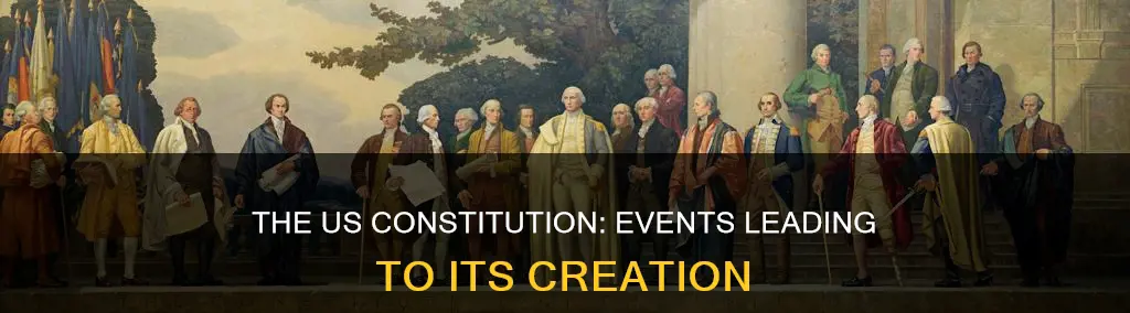 what events led to drafting of new us constitution