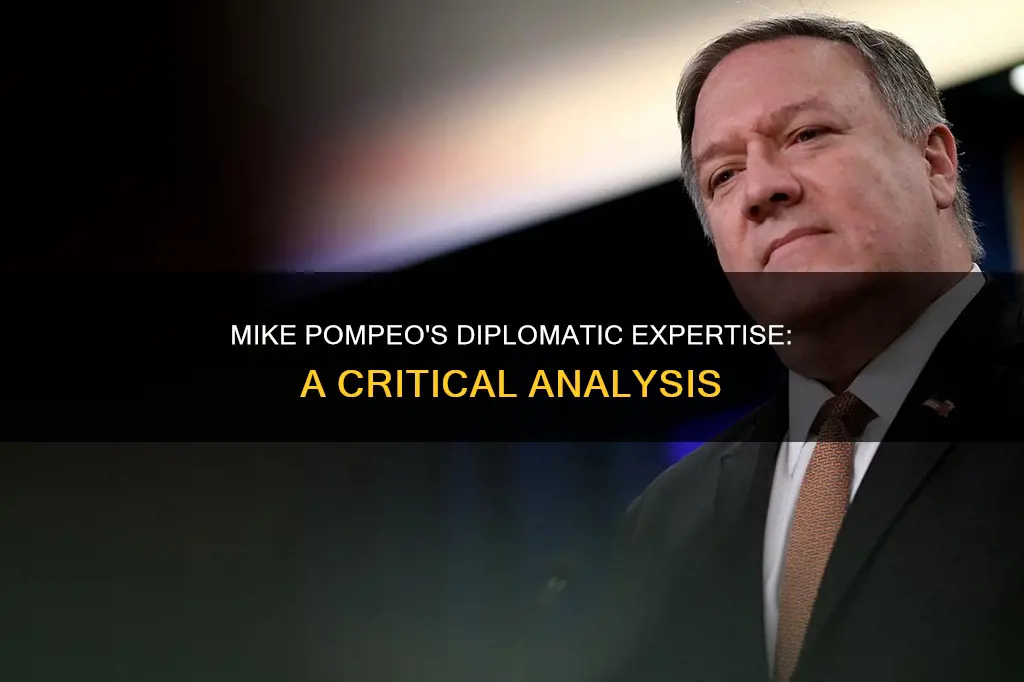 what expertise does mike pompeo have in diplomacy