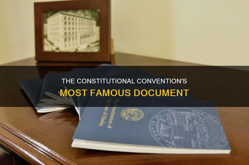 what famous doucunment did the constitutional convection write