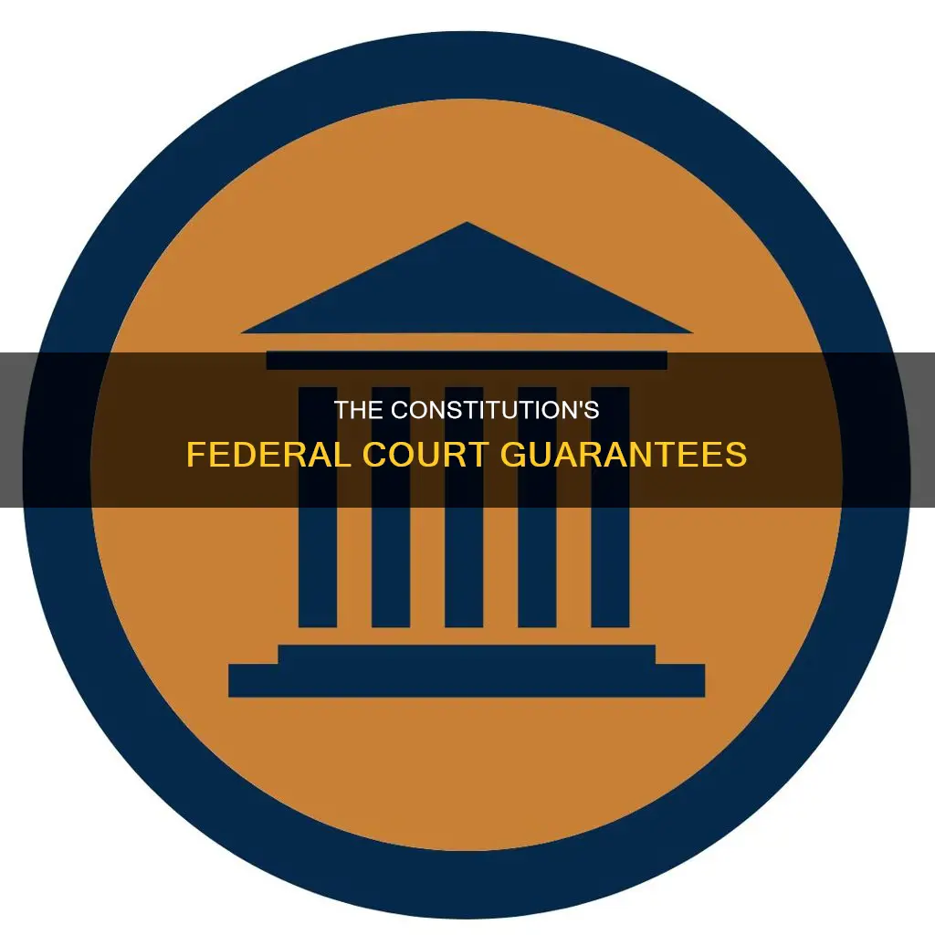 what federal court are guaranteed by the constitution