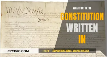 The Constitution's Font: A Historical Perspective
