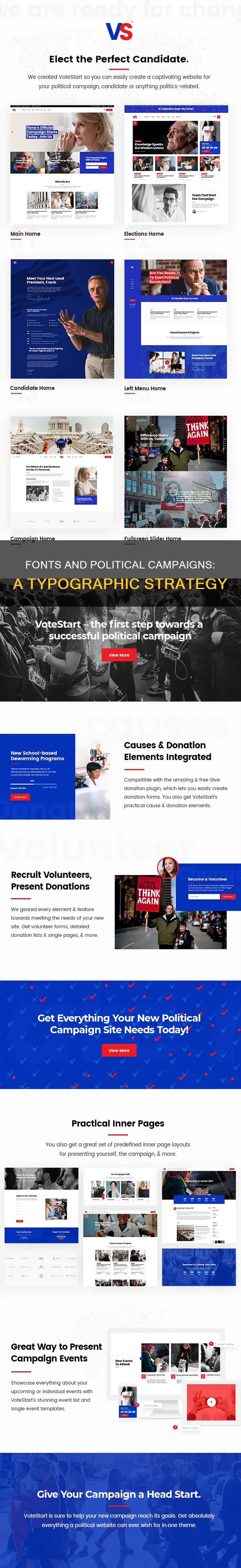 what font is used for political campaigns