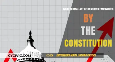 Congress' Constitutional Powers: Understanding Formal Acts
