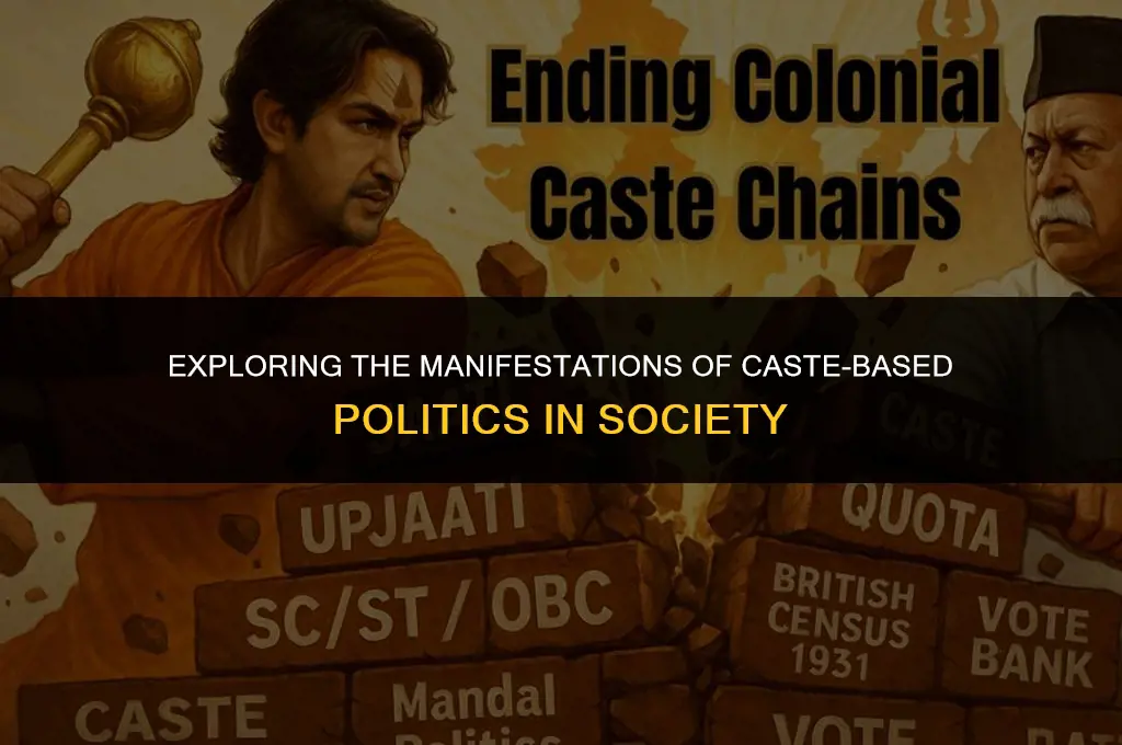 what forms can caste based politics take