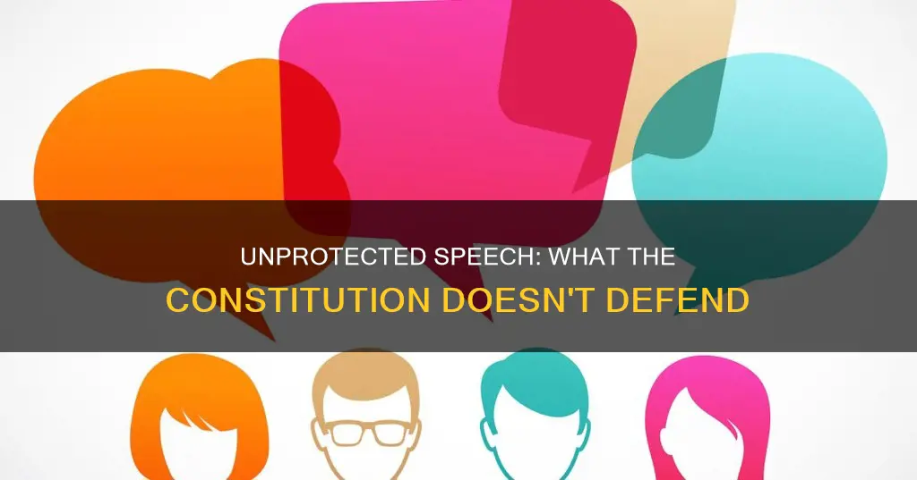 what forms of speech are not protected by the constitution