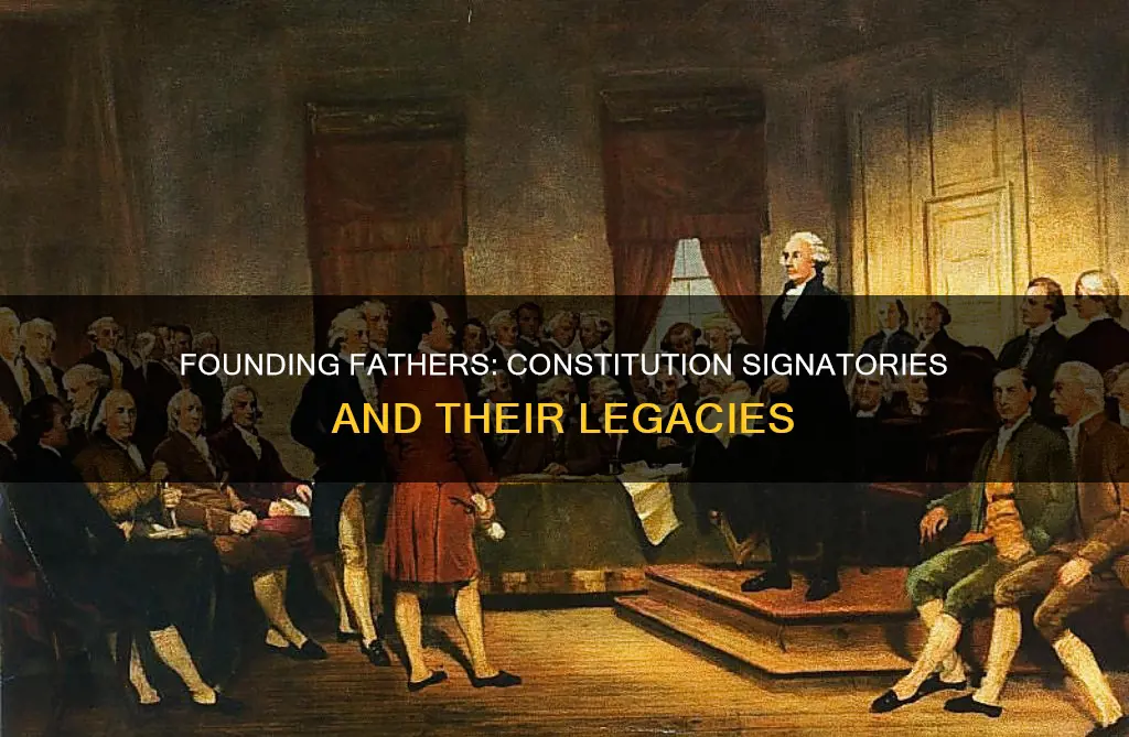 what founding fathers were present during the constitution