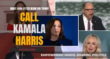 Trump's Four-Letter Insult: What Was Said to Kamala Harris?