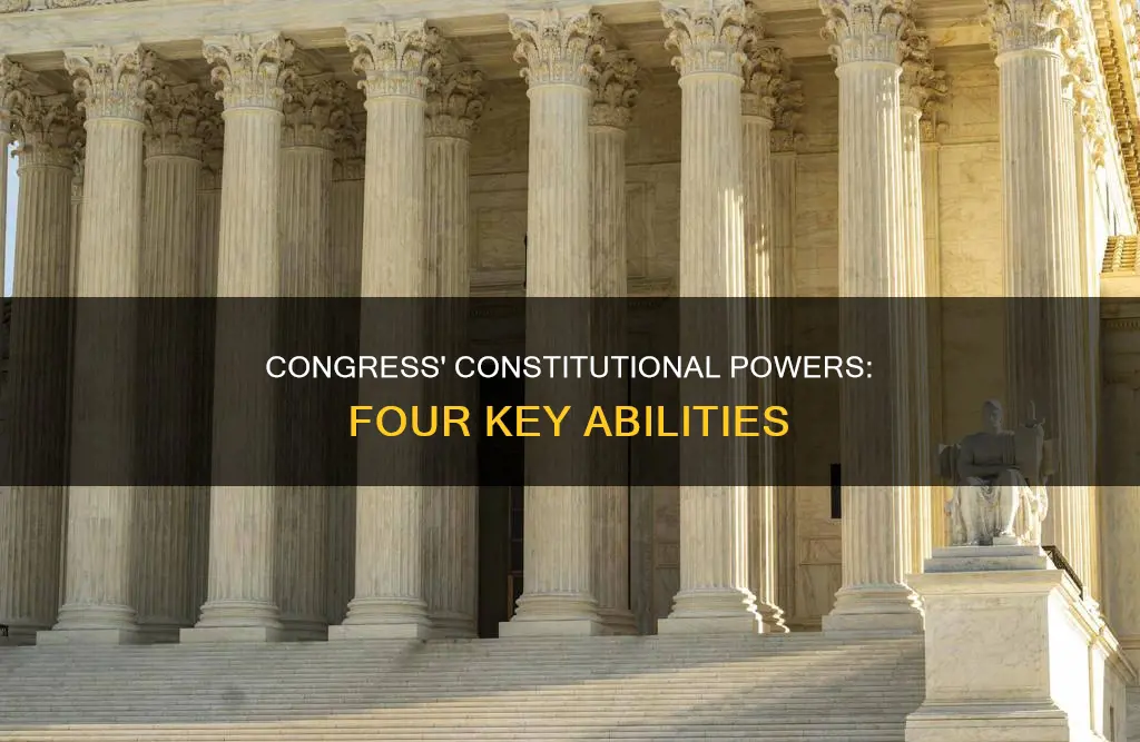 what four powers granted to congress by the constitution