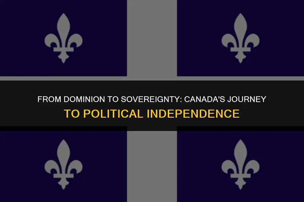 what gave canada its political independence