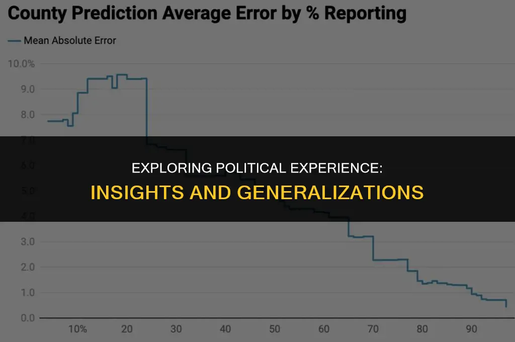what generalization can you make about the political experience