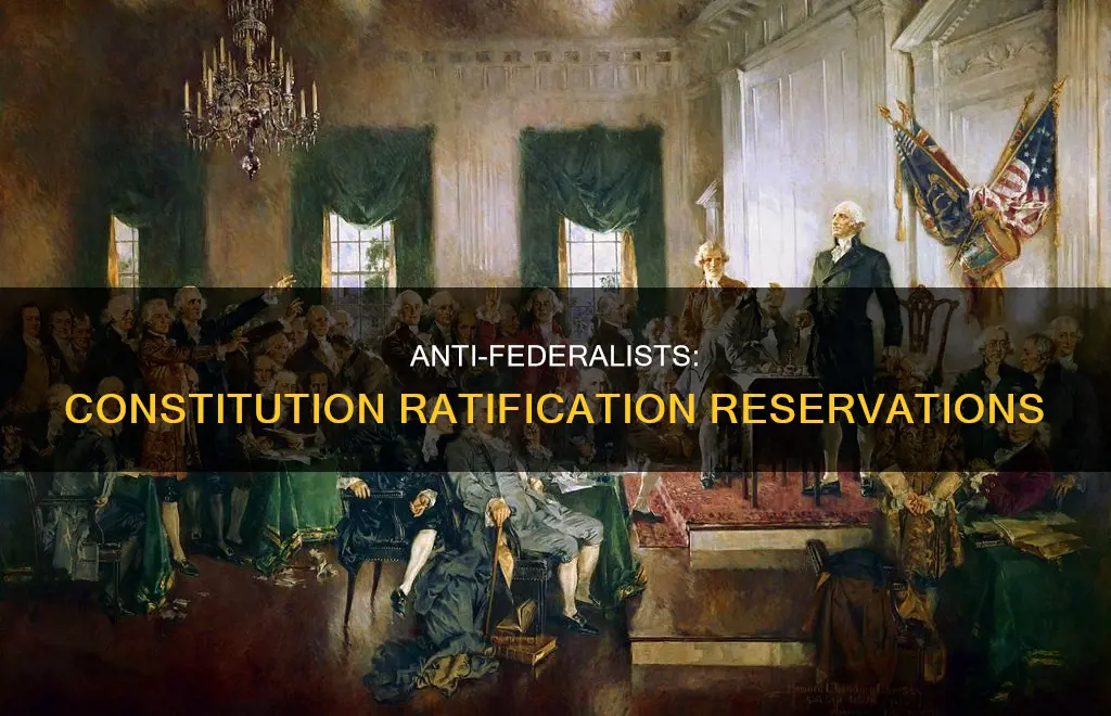 what group had reservations about ratifying the constitution