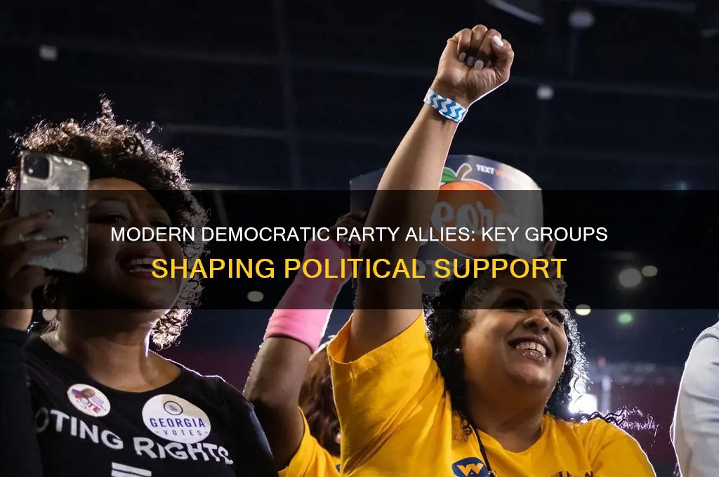 what groups typically supported the democratic party in modern politics