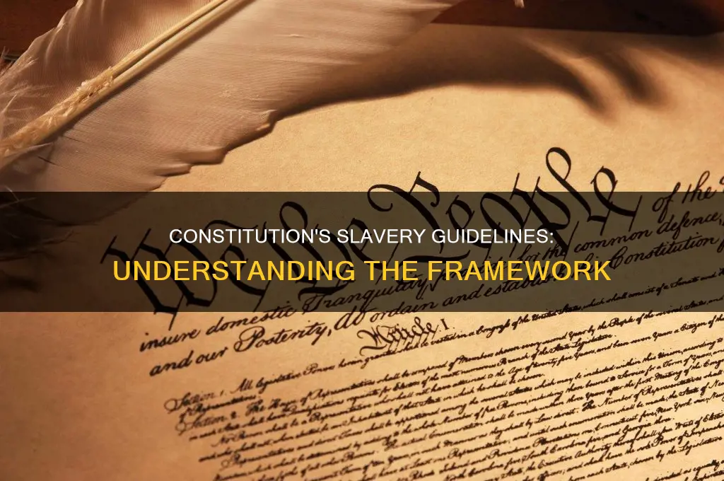what guidelines were provided in the constitution regarding slavery