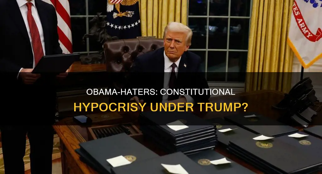 what happened to obama-haters support for the constitution under trump