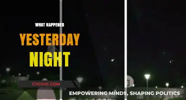 Yesterday Night's Unexpected Events: A Recap of What Unfolded