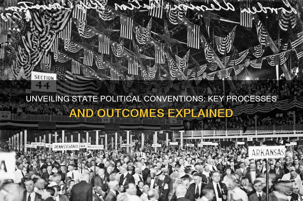 what happens a political party convention at the state level