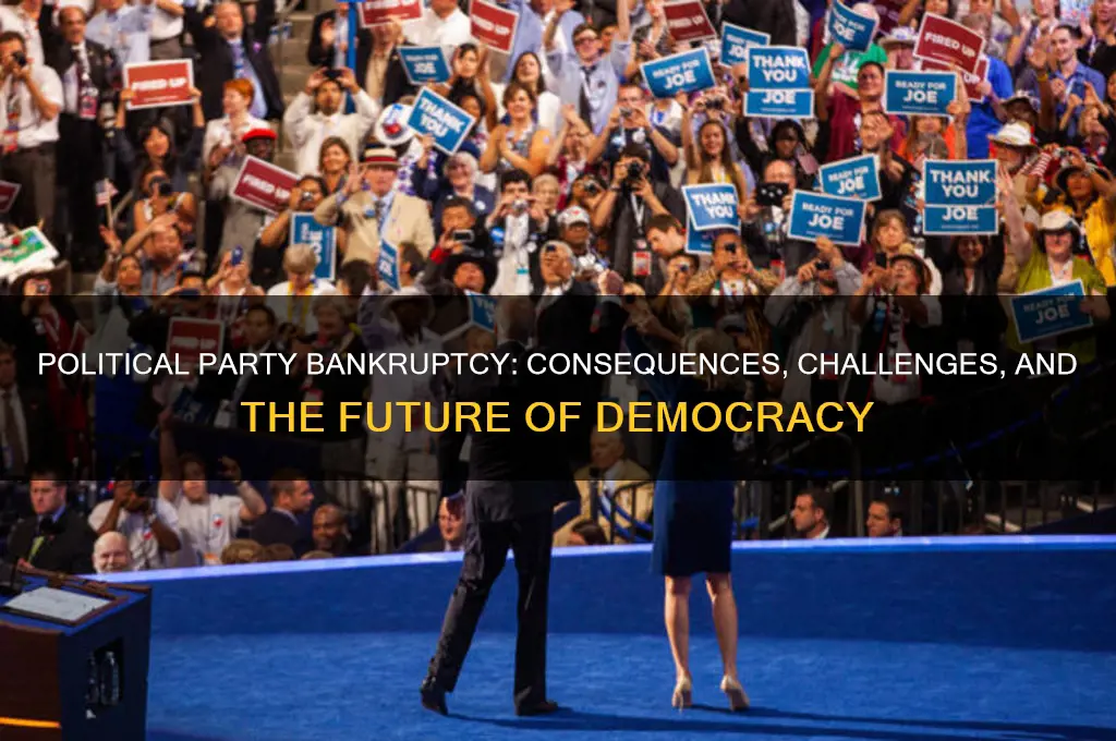 what happens if a political party goes bankrupt