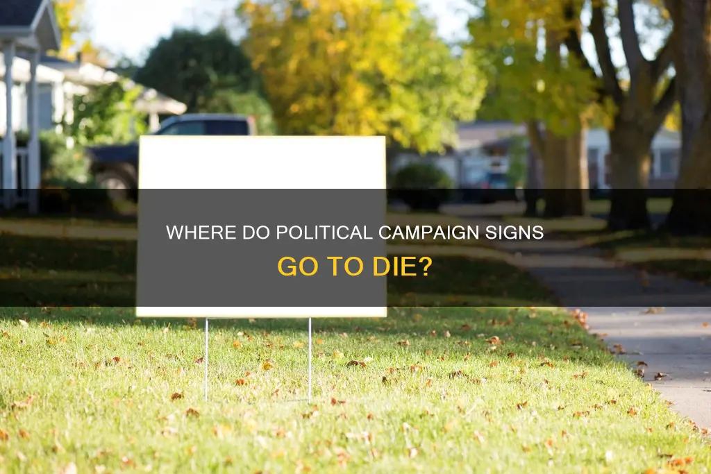 what happens to all those old political campaign signs